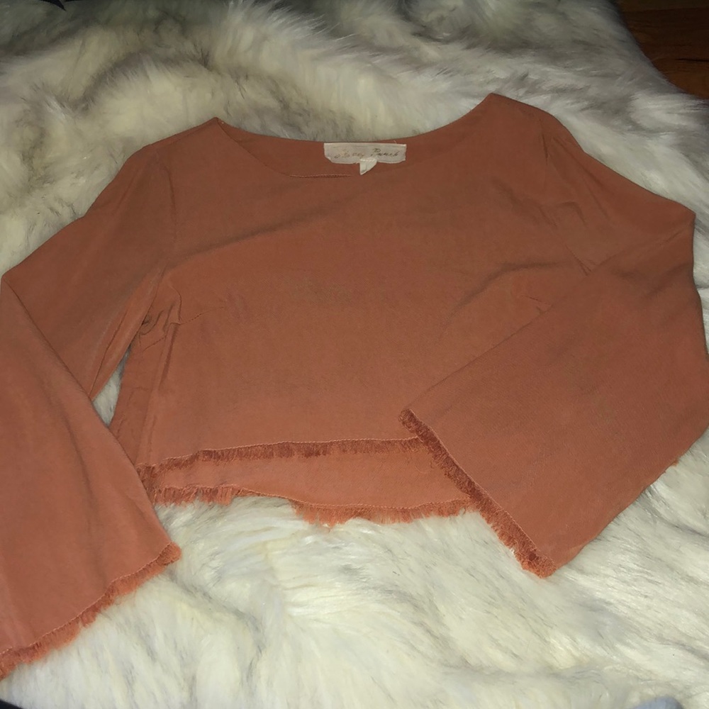 Dusty orange cropped top